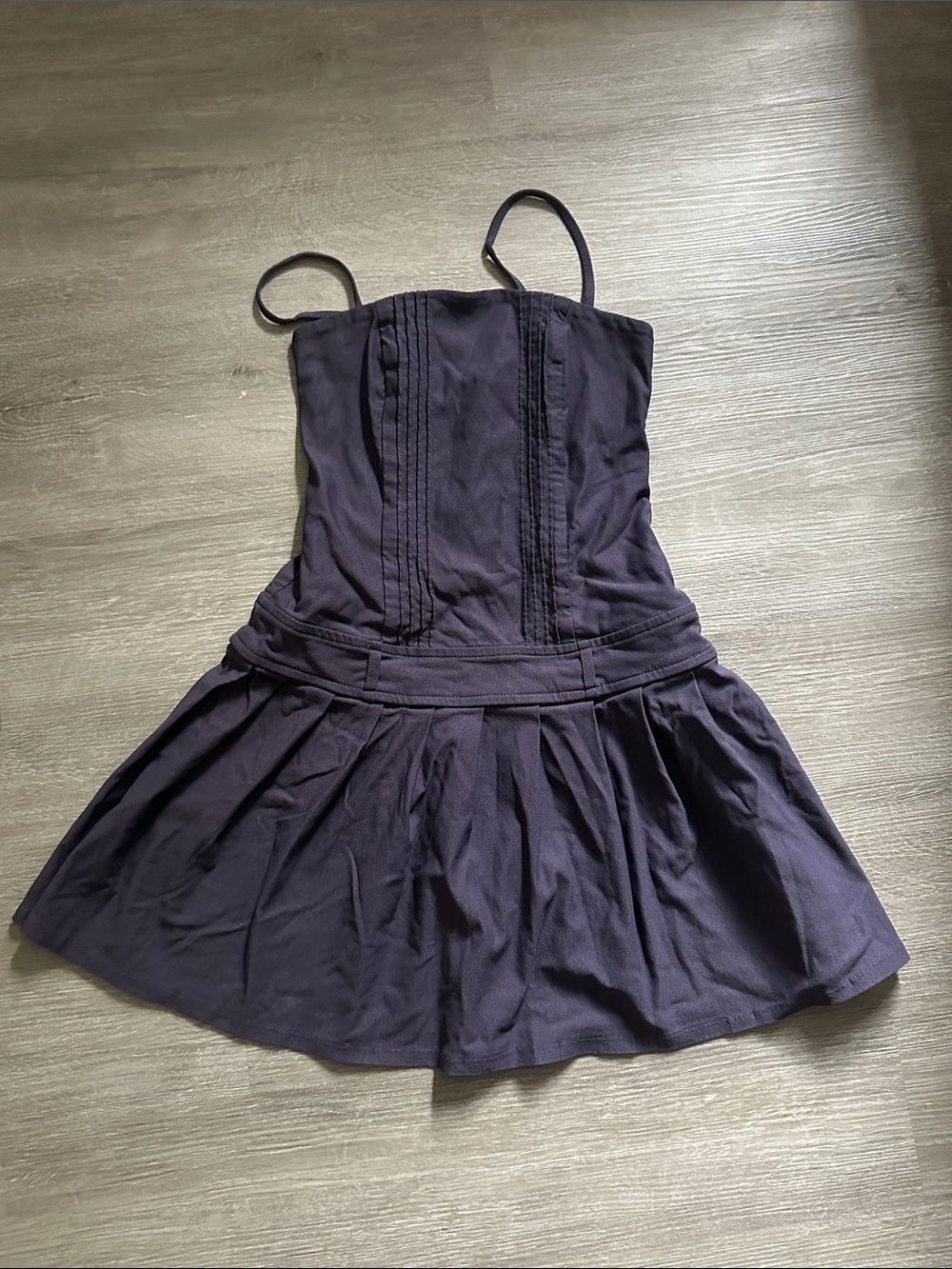 🌸4/$20 wild fable Navy Pleated Fit-and-Flare Spaghetti Strap Dress